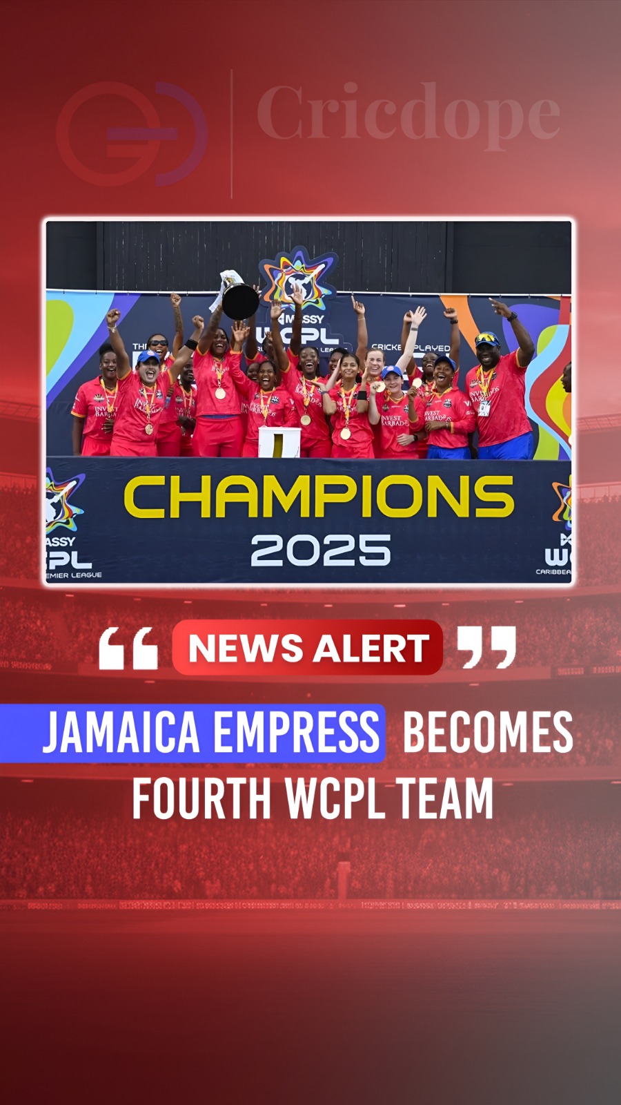 Jamaica Empress joins the WCPL as the tournament’s fourth franchise team