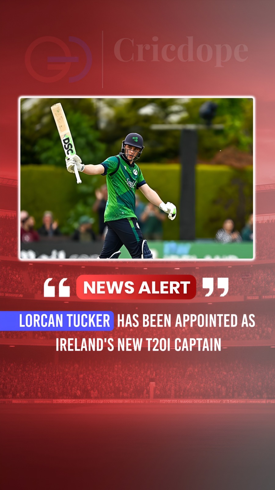 Lorcan Tucker appointed as Ireland's new T20I captain