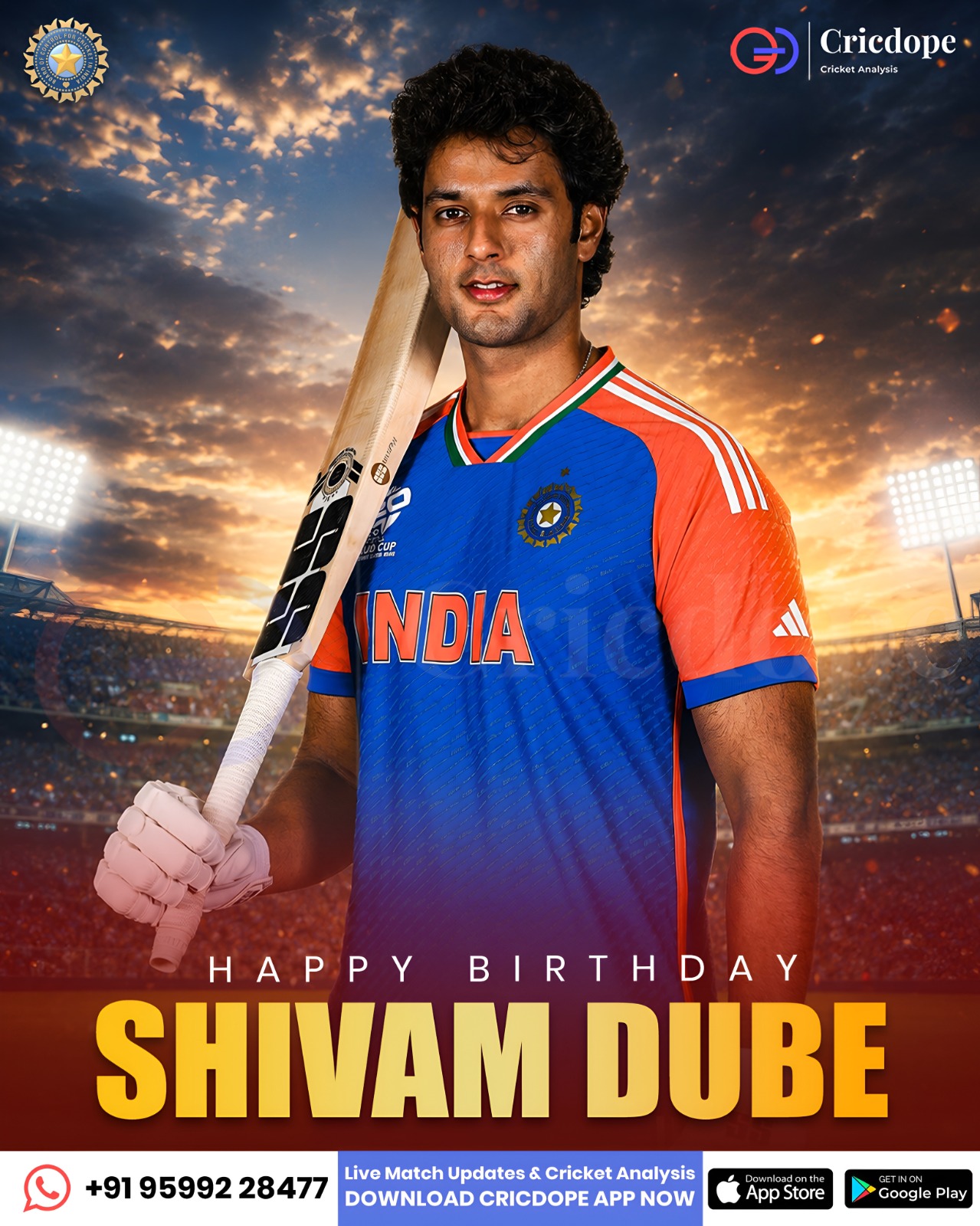 Happy Birthday, Shivam Dube! Wishing Team India’s all-rounder a fantastic year a