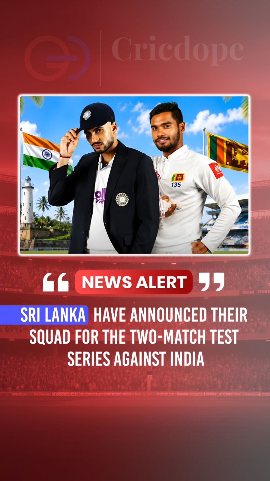 🚨 Sri Lanka announce their squad for the upcoming two-match Test series against