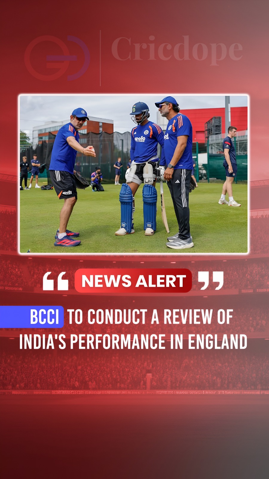 🚨 BCCI to review Team India's performance after the England tour. Key discussio