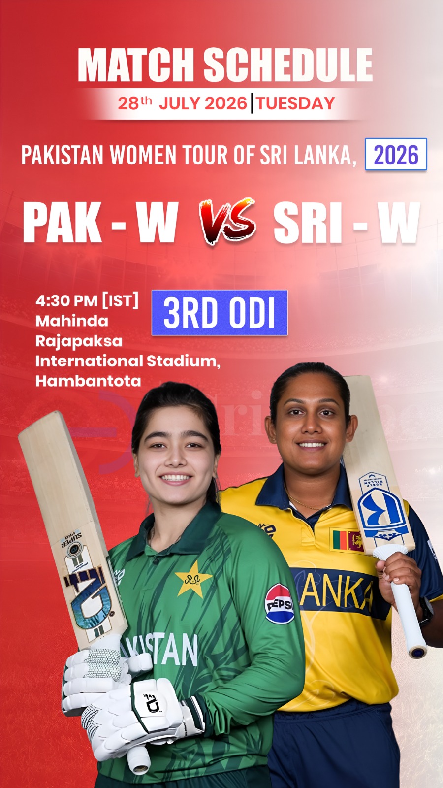 🏏 Matchday: Pakistan Women take on Sri Lanka Women in the 3rd ODI. Who's your p