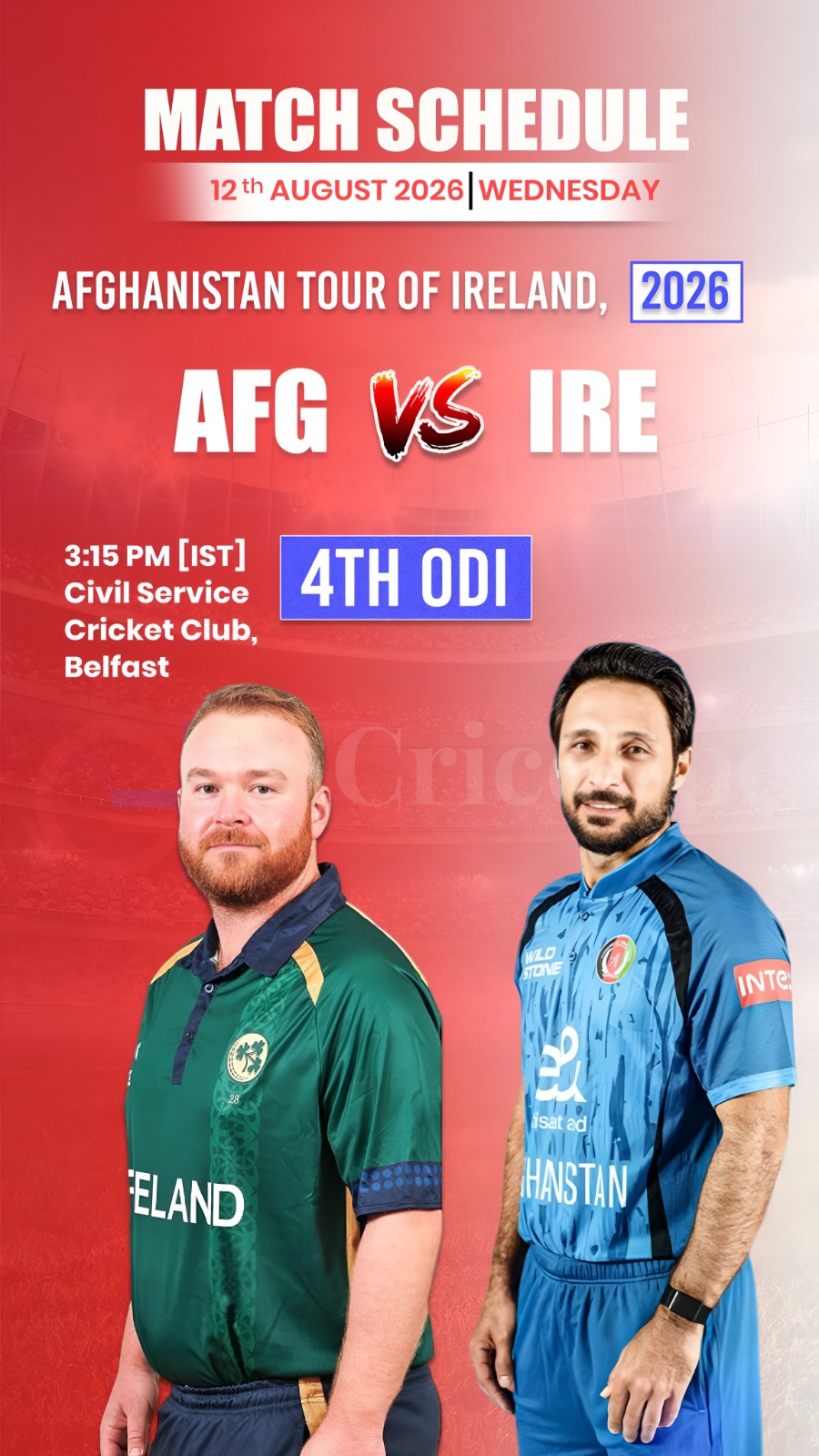 Afghanistan face Ireland in the 4th ODI, aiming to extend their series lead.