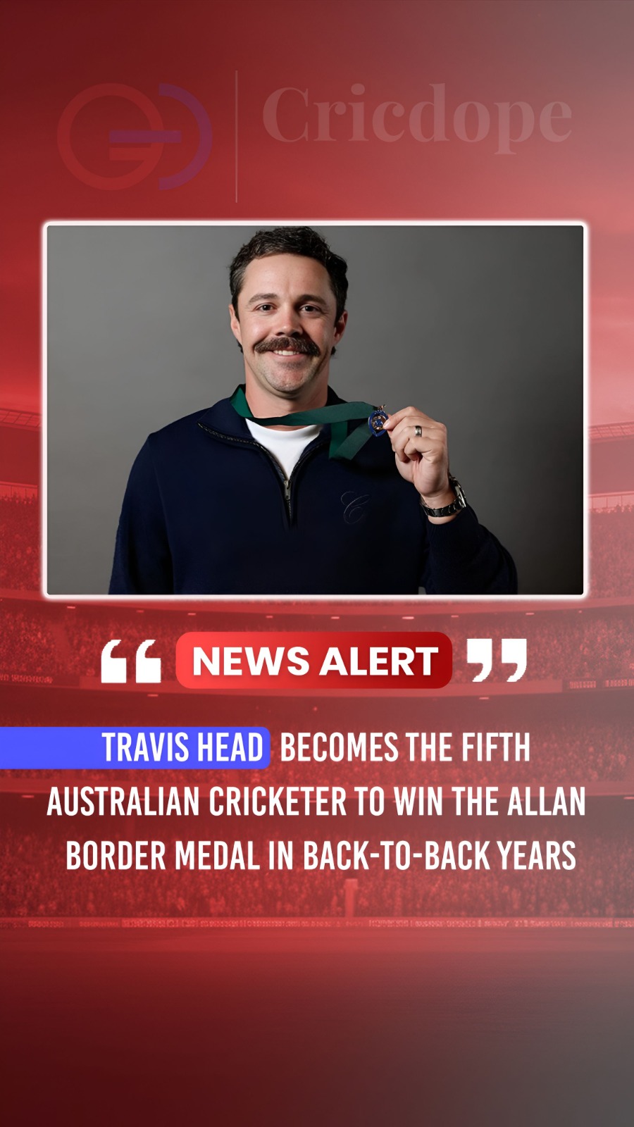Travis Head becomes just the fifth Australian to win back-to-back Allan Border M