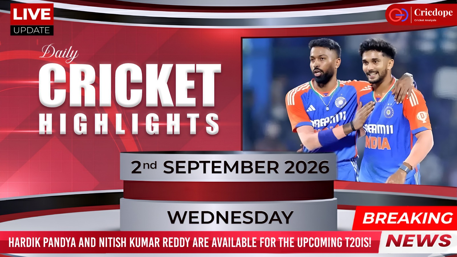News & Updates | 02 September  2026