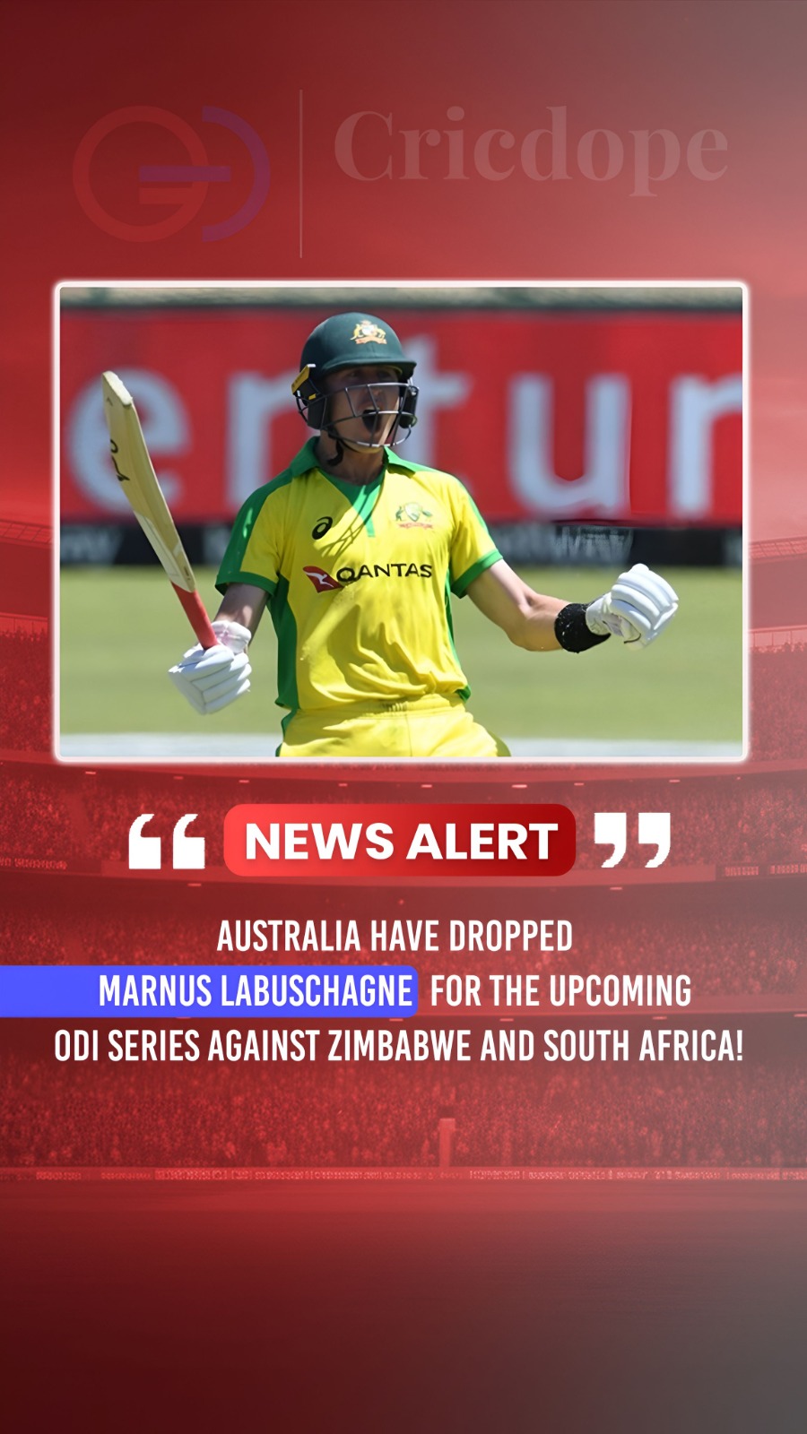 🇦🇺⚠️ Australia drop Marnus Labuschagne for upcoming ODI series! 🏏💥