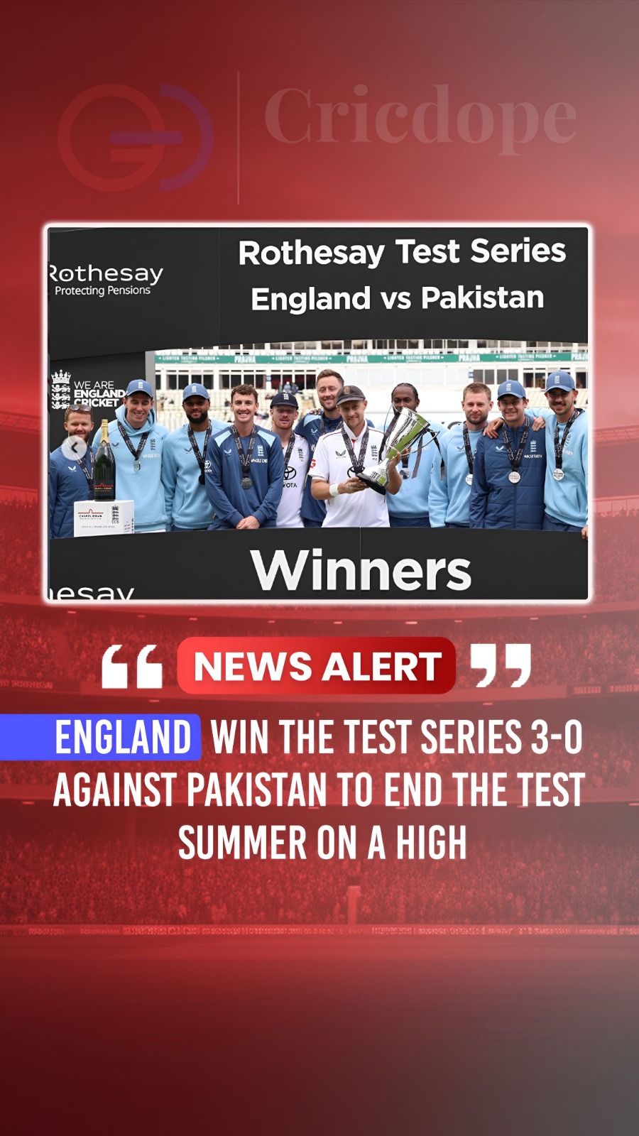 England seal a 3-0 Test series sweep over Pakistan in a dominant summer! 🏆🏏🔥