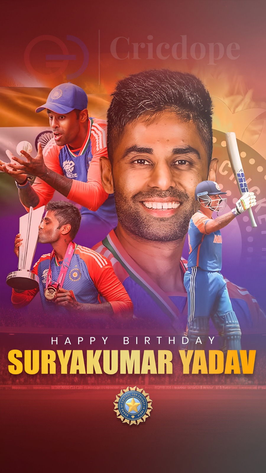 Happy Birthday to T20 superstar Suryakumar Yadav! 🎂💙 Wishing SKY many more bla