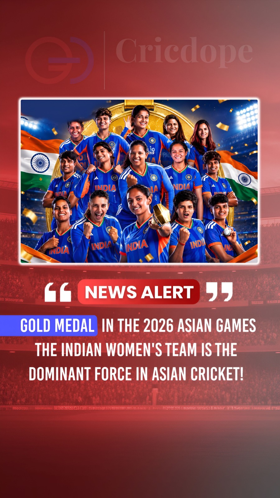 🥇🇮🇳 India Women win Asian Games Gold! Champions of Asian cricket! 🏆⚡