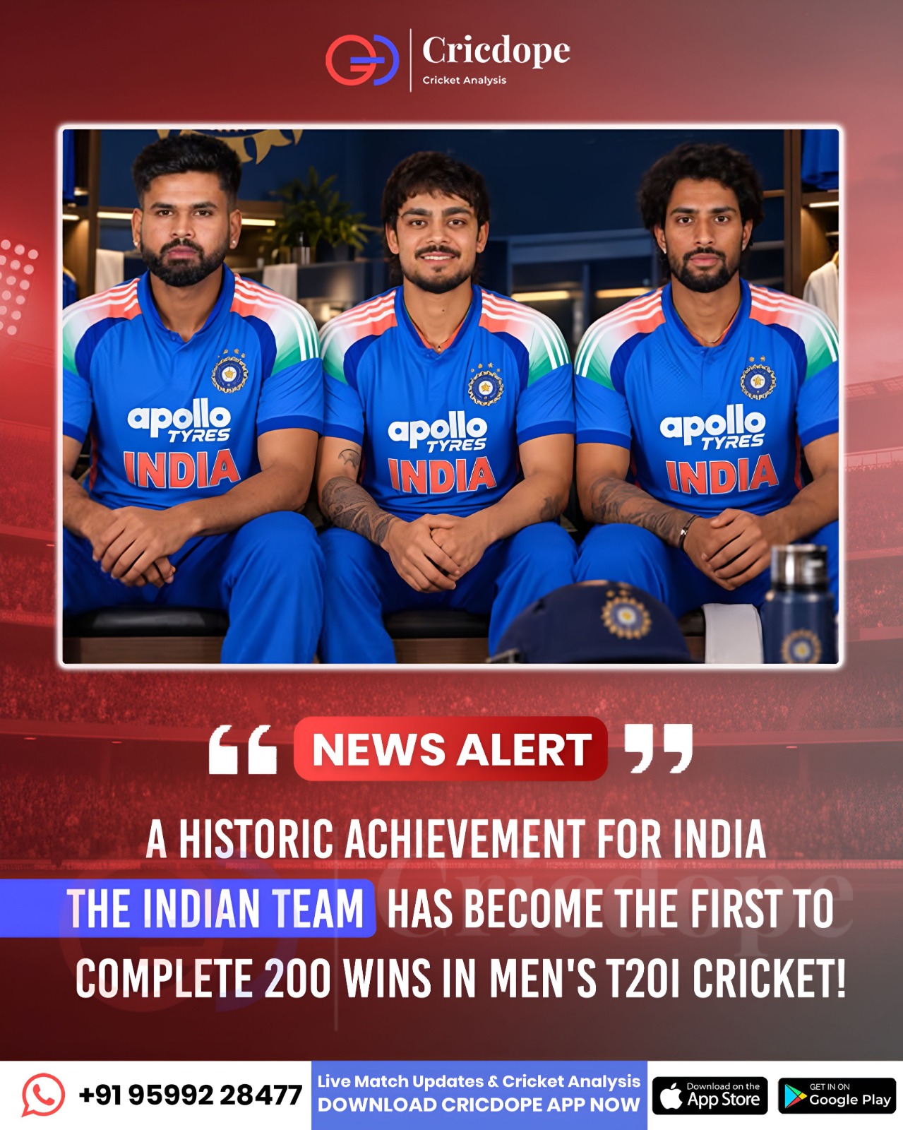 India become the first team to reach a huge milestone in T20I wins! 🇮🇳⚡🏏