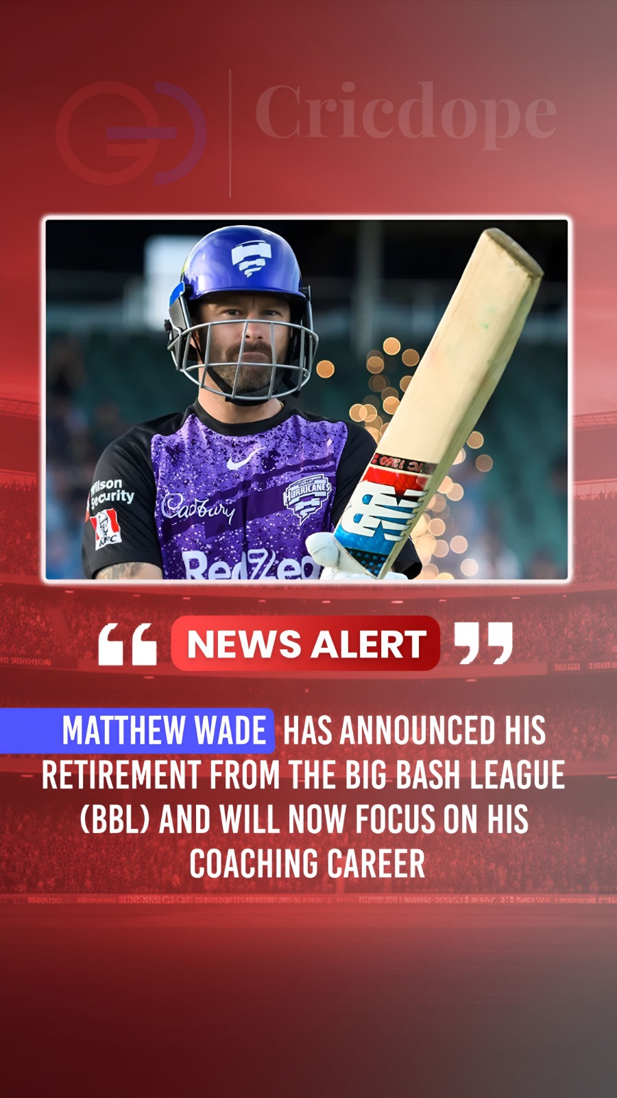 🇦🇺👋 Matthew Wade retires from the BBL, shifting focus to coaching! 🏏🔥
